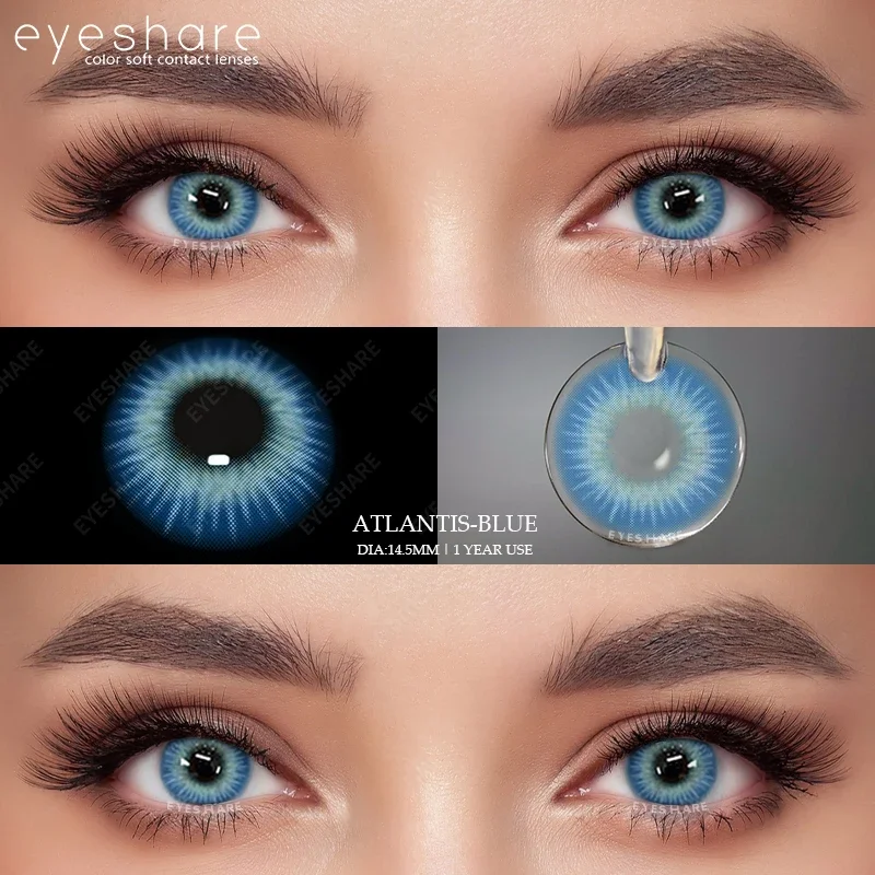 EYESHARE Новое поступление Цветные контактные линзы для глаз Модные синие Серые