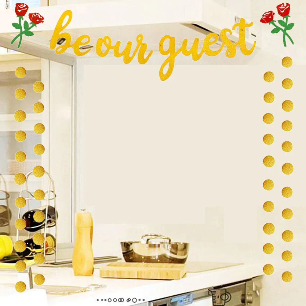 

Баннер для декора помолвки и розы, круглая цепочка, подвесной баннер для вечеринки, помолвки, свадьбы (1 нить роз