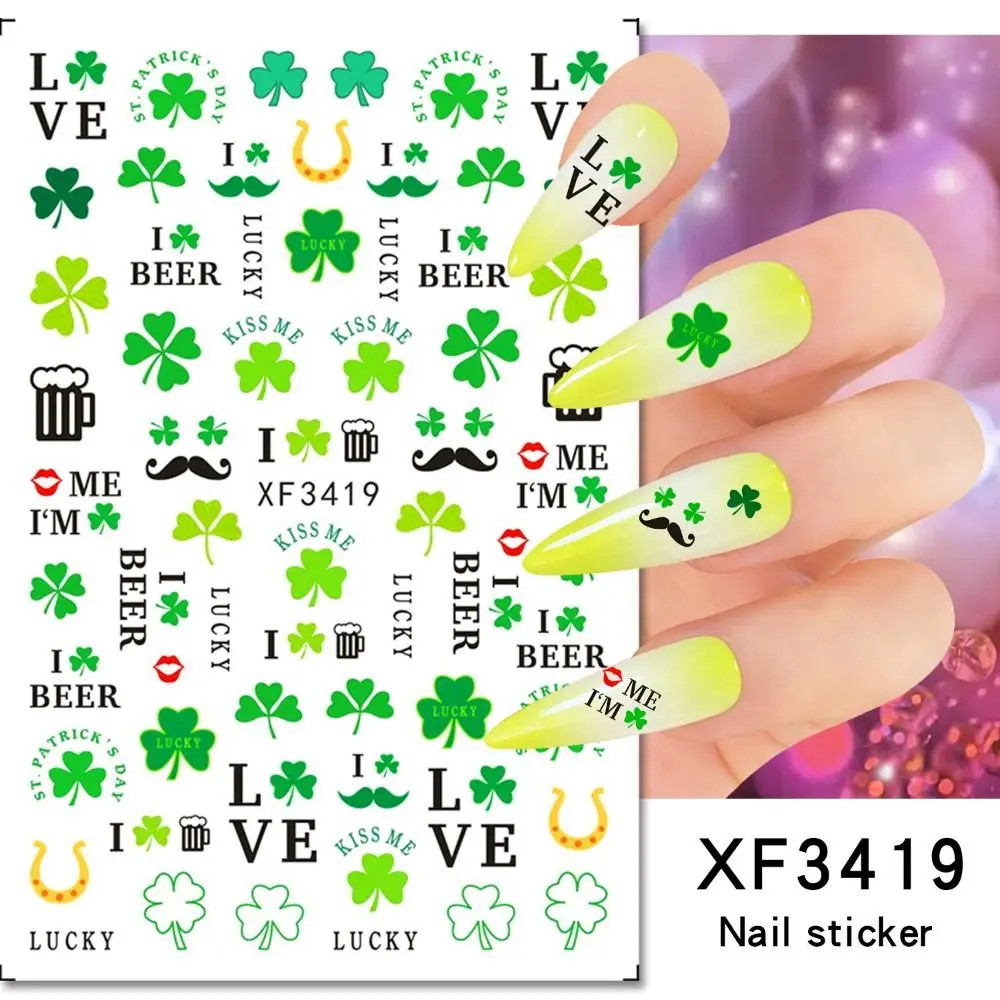 10 листов/набор водостойкие наклейки для ногтей