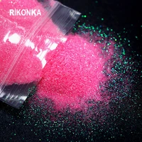 10g sugar powder hot pink nail glitter gradient chrome colorful pigment dust for nail art decorations uv polish design manicures