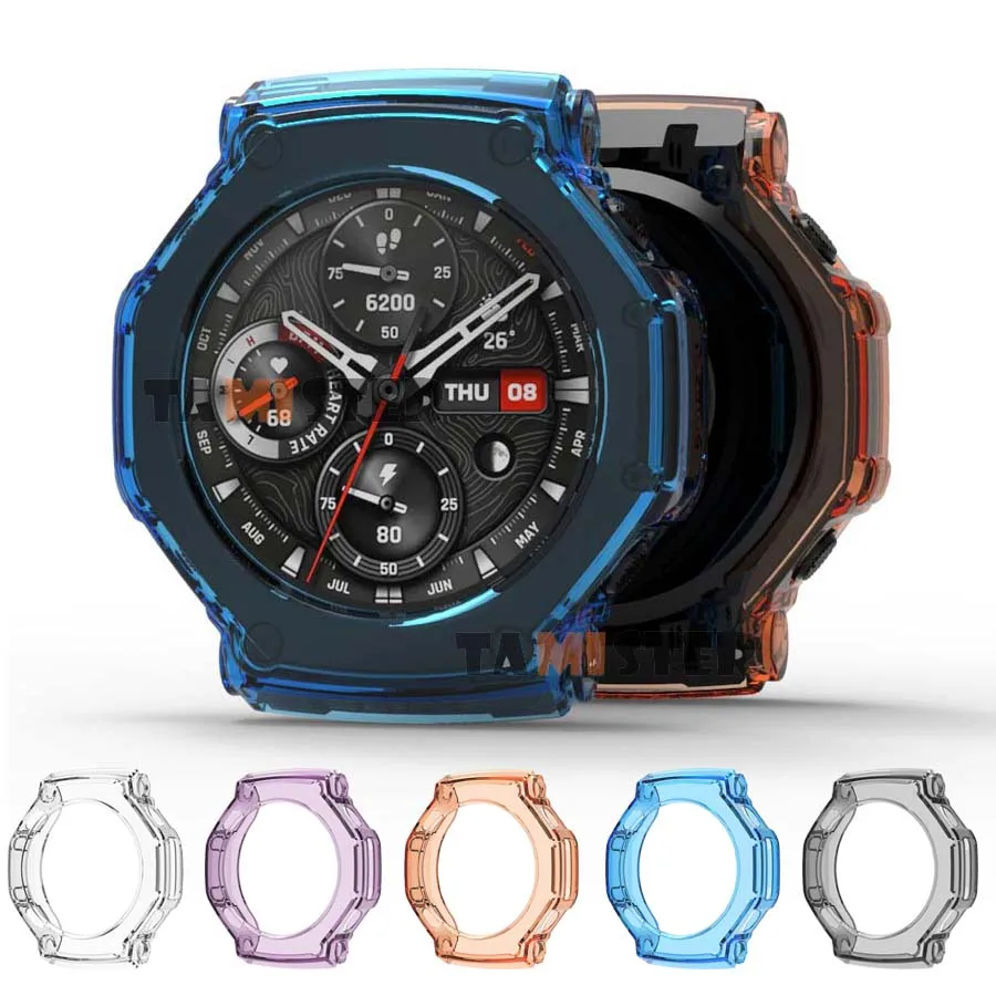 Мягкий защитный чехол из ТПУ для Amazfit T-Rex 3 умных часов рамка-бампер Huami корпус