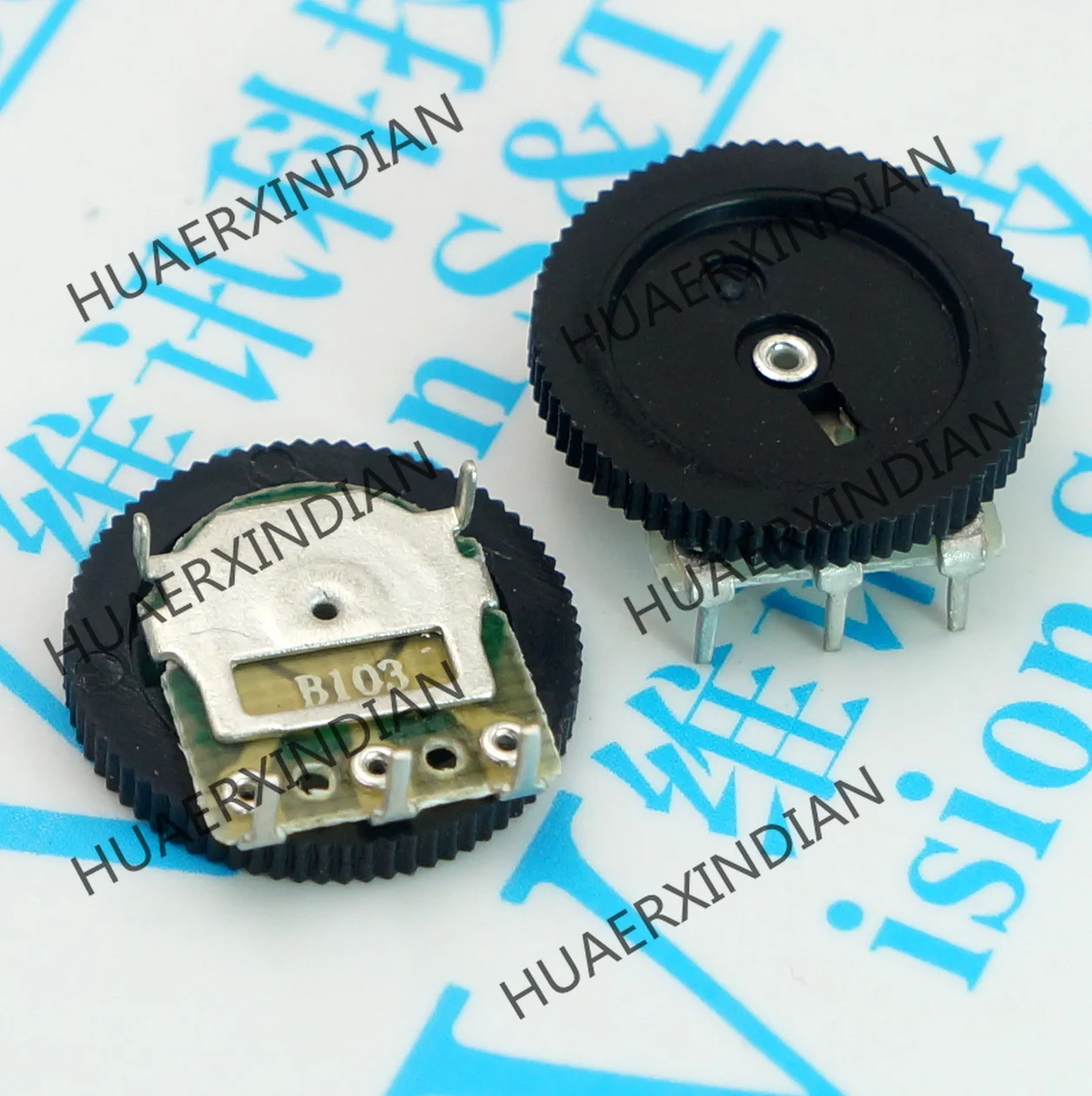 

10PCS/LOT B103 10K Single Connection 16 * 2mm Dial Potentiometer Gear Potentiometer MP3 for Elderly Volume Switch
