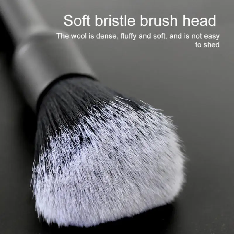 

Щетка для детейлинга автомобиля, Профессиональная мягкая щетка с синтетической щетиной, для чистки приборной панели