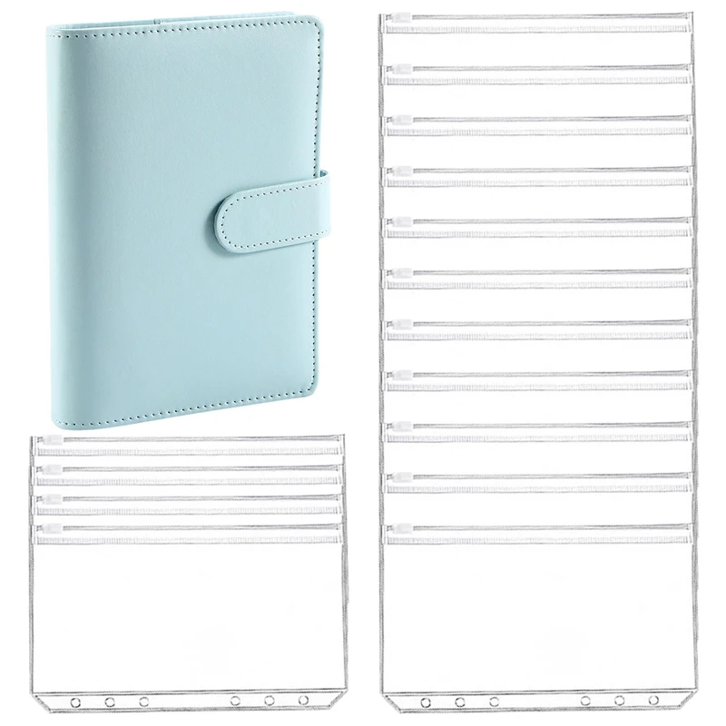 

A6 Binder Pockets,Can Be Filled With 6 Round Binder Sets, Suitable For Personal Planning Notepads, Budget Binders