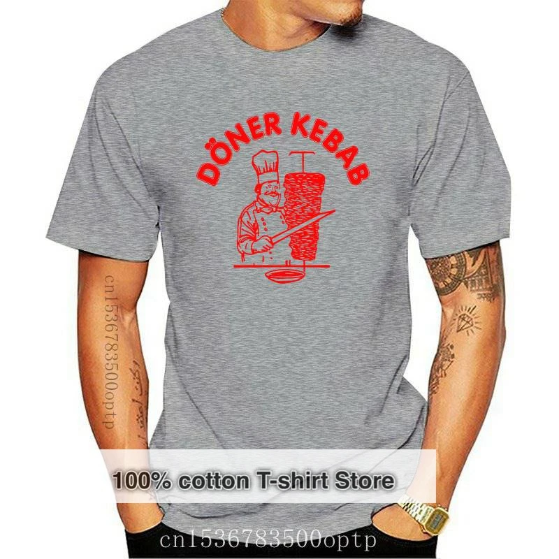 

New 2021 Design T Shirt Print Men'S 100% Cotton Crew Neck Short-Sleeve Doner Kebab Light Tee sbz3521
