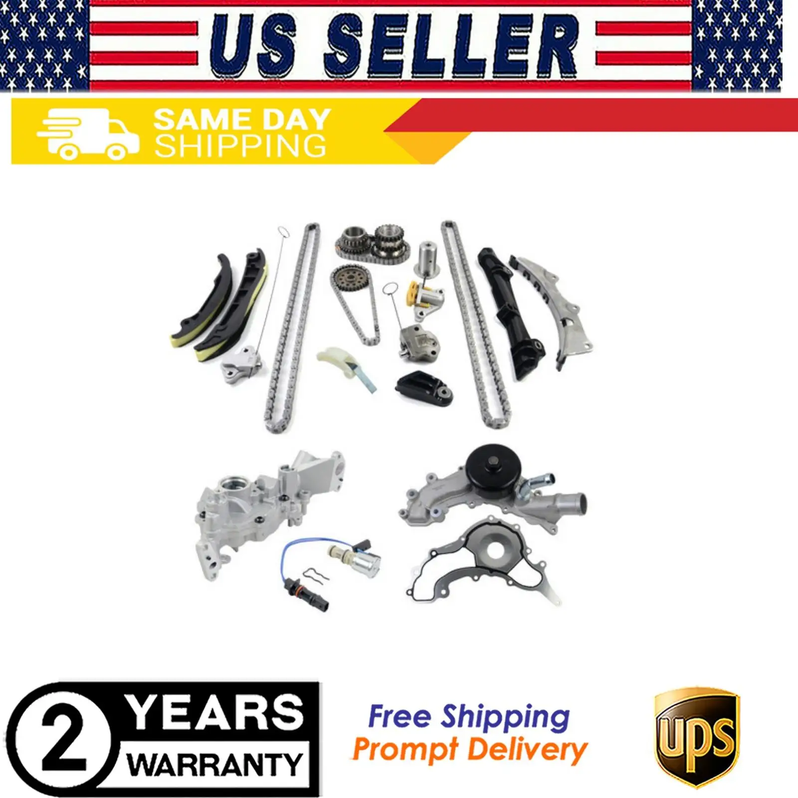 

AP01 5184357AE For Chrysler Dodge Jeep 2011-2015 3.6L Timing Chain Oil & Water Pump Kit 5184359AB 6509253AA 5184356AE
