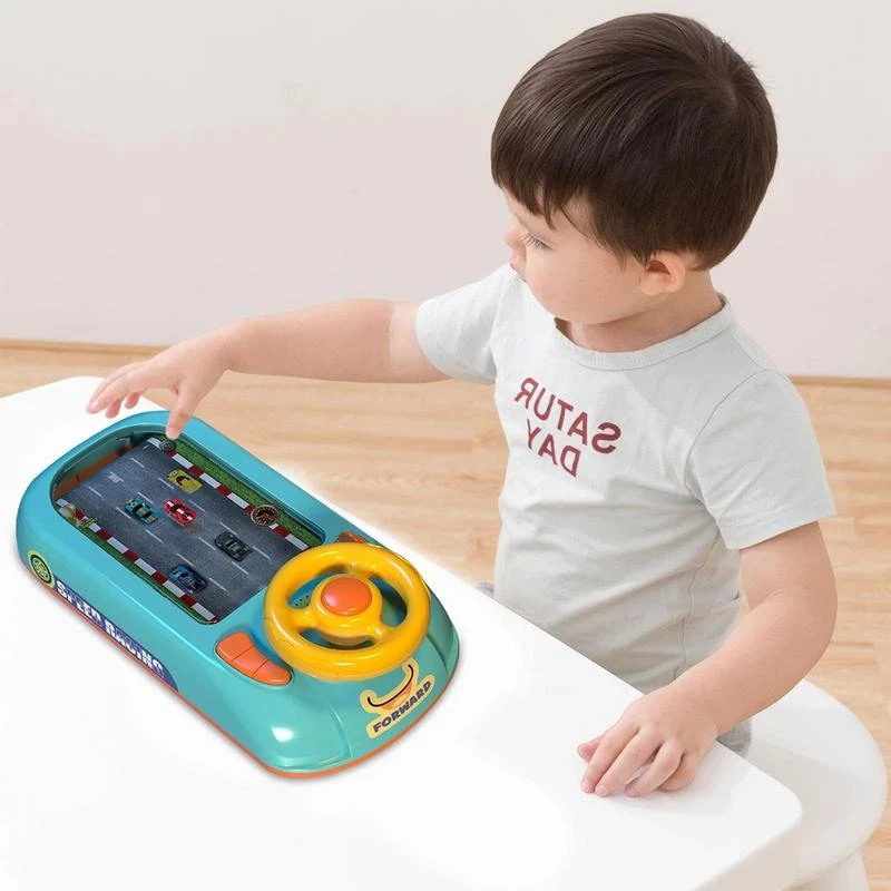 Simulation Driving Steering Wheel Toys Kids Car Racing Great Adventure Game Machine Competition Education Toys Children Gifts