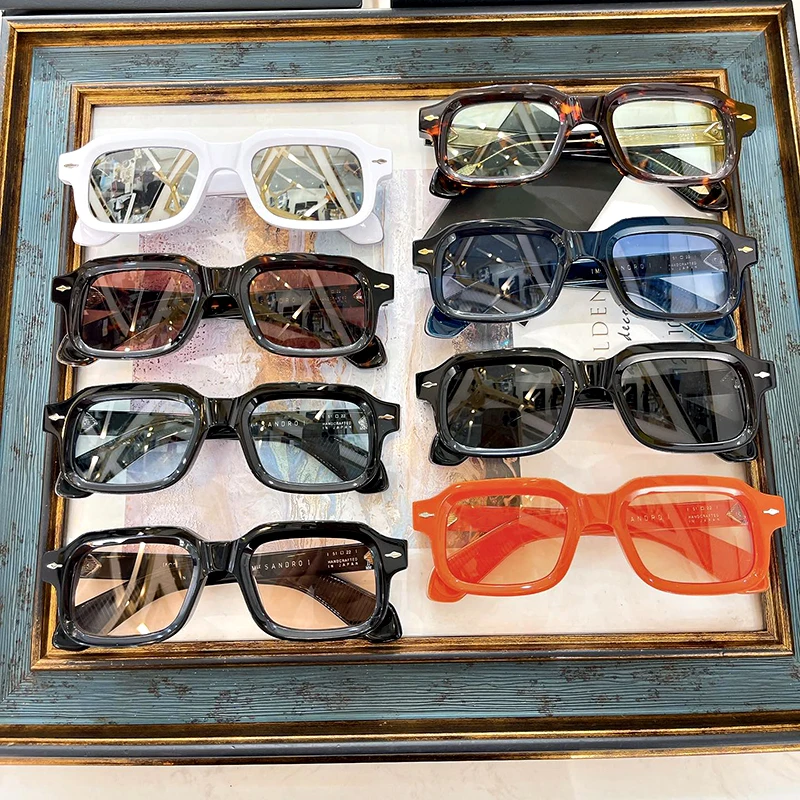 Индивидуальные люксовые брендовые квадратные ацетатные солнцезащитные очки