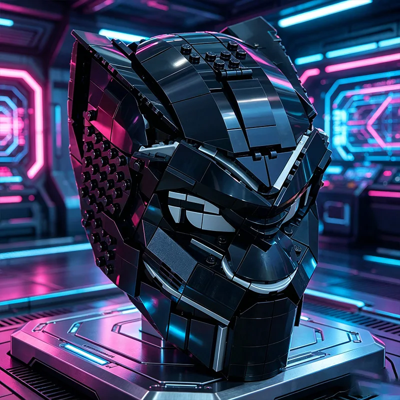 Набор из 416 деталей: Шлем-капюшон 76215 - Альтернативная сборка MOC, модульная модель из строительных блоков, конструктор DIY для мальчиков, подарок (art.: 3920da021c22b) - 3920da021c22b