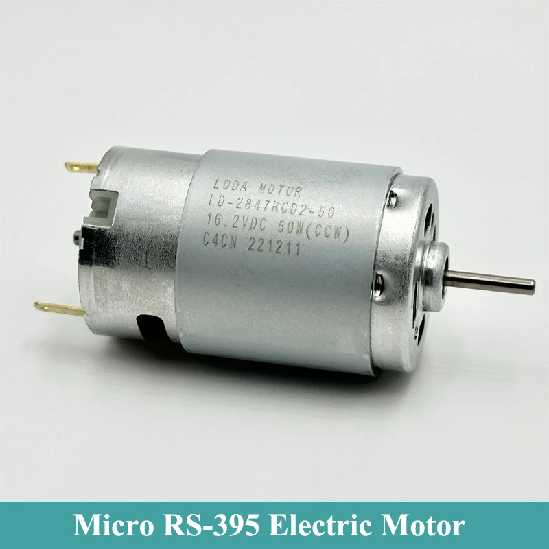 

RS-395 Micro 28mm Electric Motor DC 6V 12V 14.4V 16.2V 18V 17000RPM High Speed Carbon Brush Motor DIY Hobby Toy Model Hair Drier