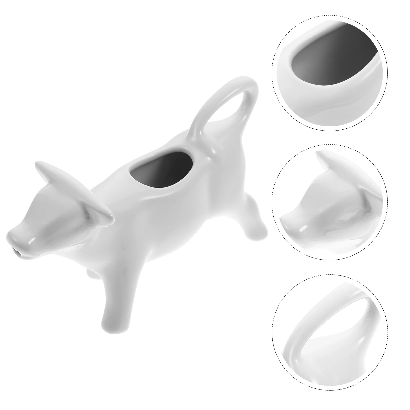 

Pitcher Creamer Ceramic Jug Cup Sauce Coffee Cow Gravy Dispenser Frothing Pourer Mini Serving Frother Boat Container Bowl Dish
