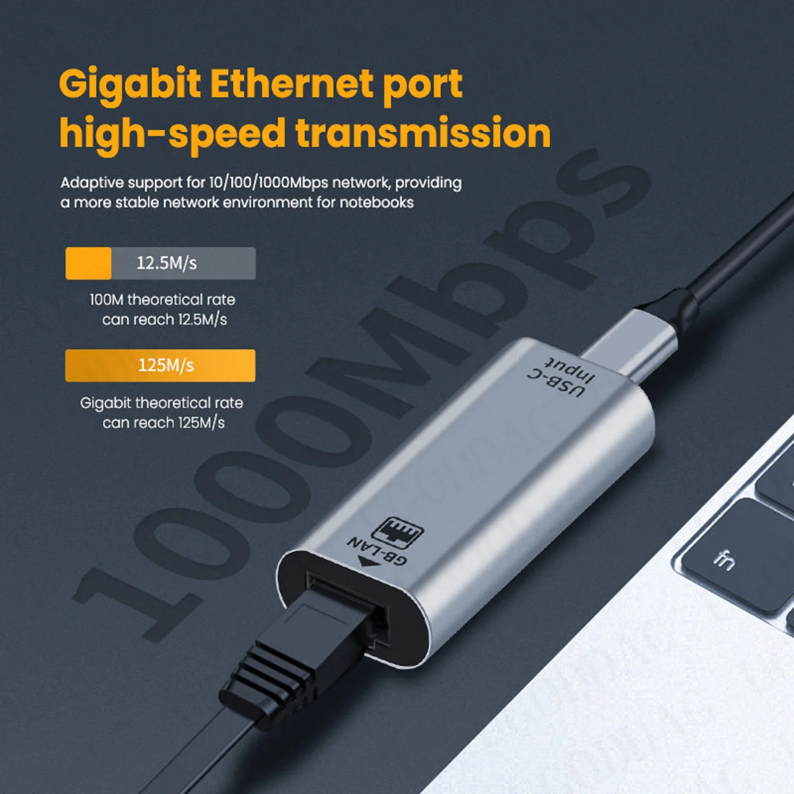 

Ethernet адаптер USB C на RJ45
