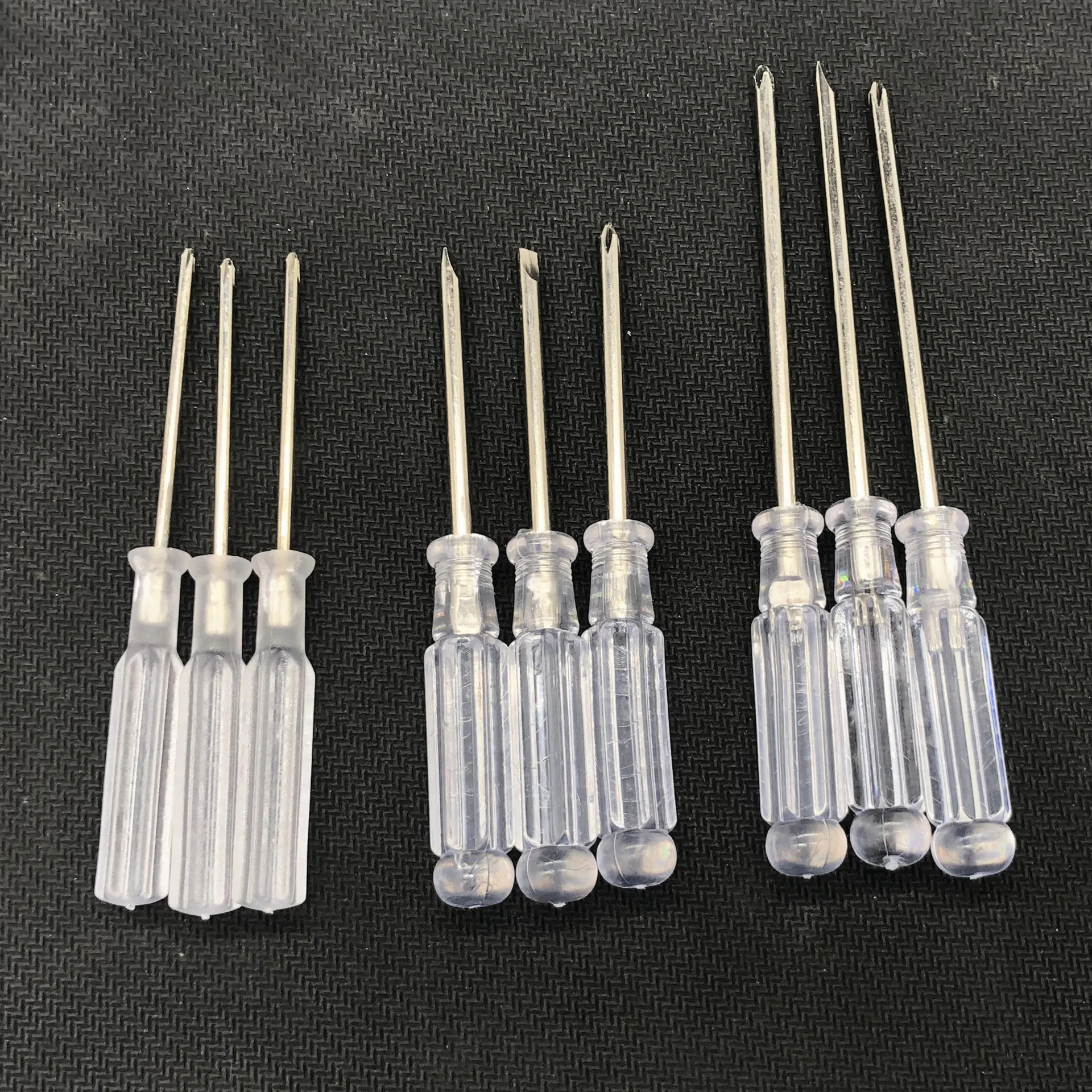

10PCs Tools Transparent Cross and Straight Screwdriver Crystal Screwdriver Multifunctional Mobile Phone Repair and Disassembly
