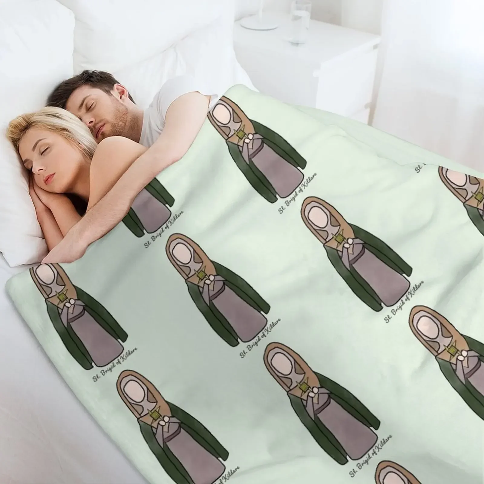 Одеяло St. Brigid of kilосе большие полярные Рождественские декоративные одеяла для