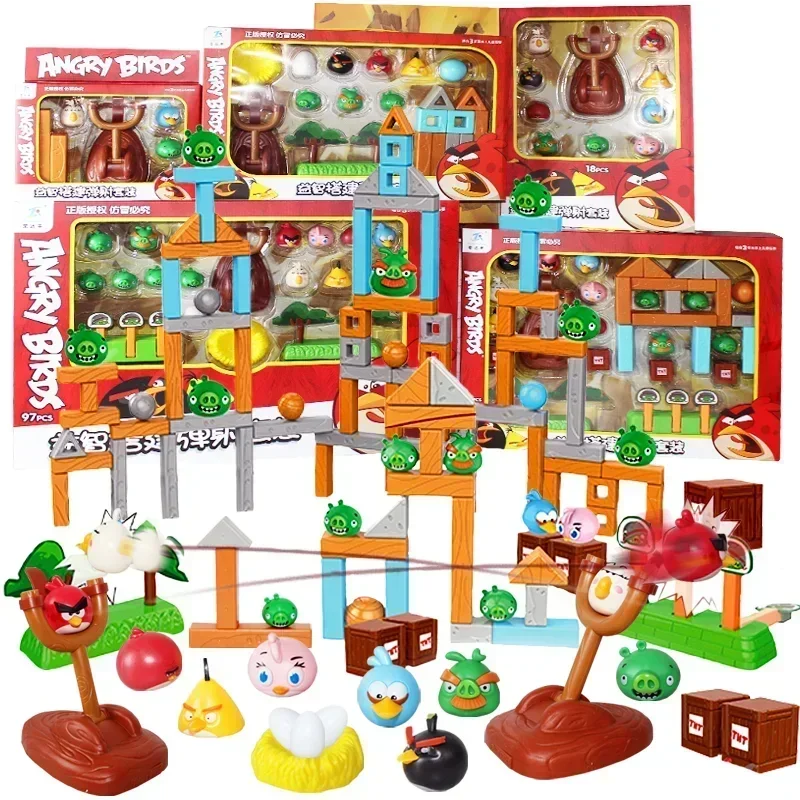 Фото Аниме игра прекрасная фигурка Angrys красный патрон бомба Пигги игрушка птица катапульта комбинированный космический строительный блок милый детский подарок №2