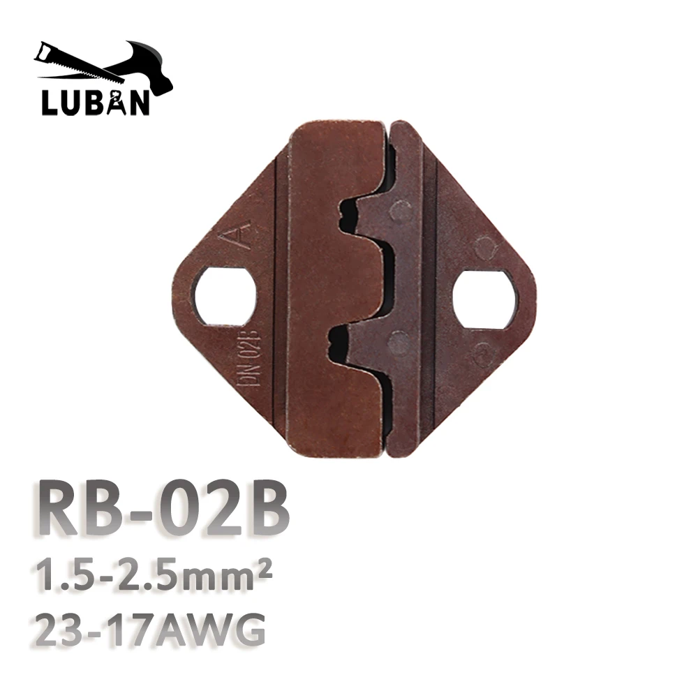 Мини-обжимные плоскогубцы LUBAN, наборы пресс-форм для серии RB 1,5-2,5 мм2, RB02B