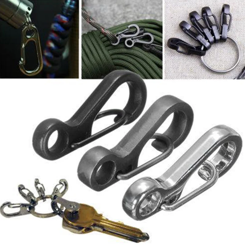 

Carabiner Mini Key Camping Clasp Hook Hanging Quickdraw Buckle Keychain Keyring Padlock Backpack Snap Clip Quick Key Hanger Clip