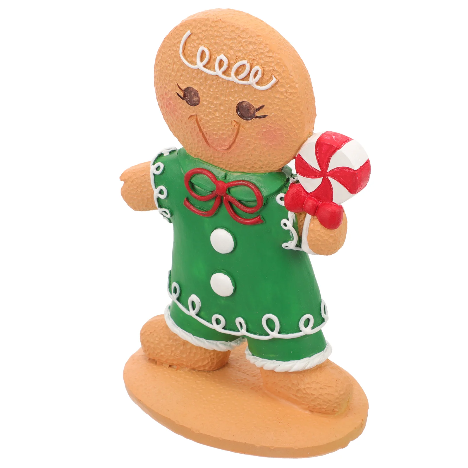 

Miniature Xmas Gingerbread Man Christmas Decoration Sign Resin Party Centerpiece Tabletop Lovers Decore