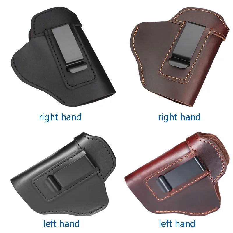 Кожаная кобура IWB тактическая охотничья скрытая переноска для пистолета G17 19 22 23 26