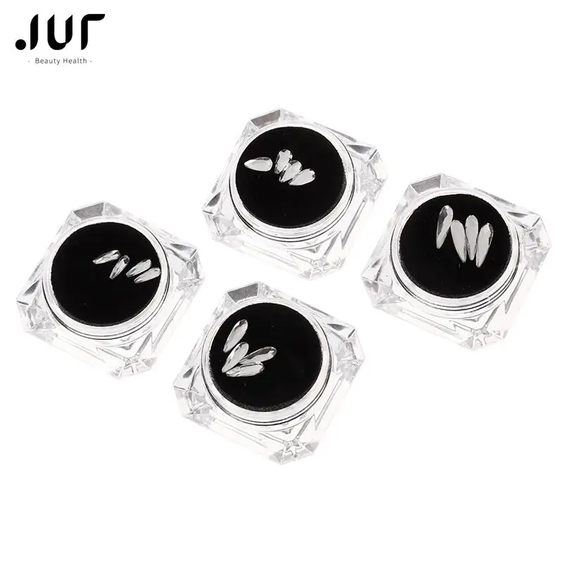 

4pcs/box Dental Tooth Gem Crystal Jewelry Acrylic Tooth Beauty Diamond Ornaments Tooth Deco Material Various Shapes