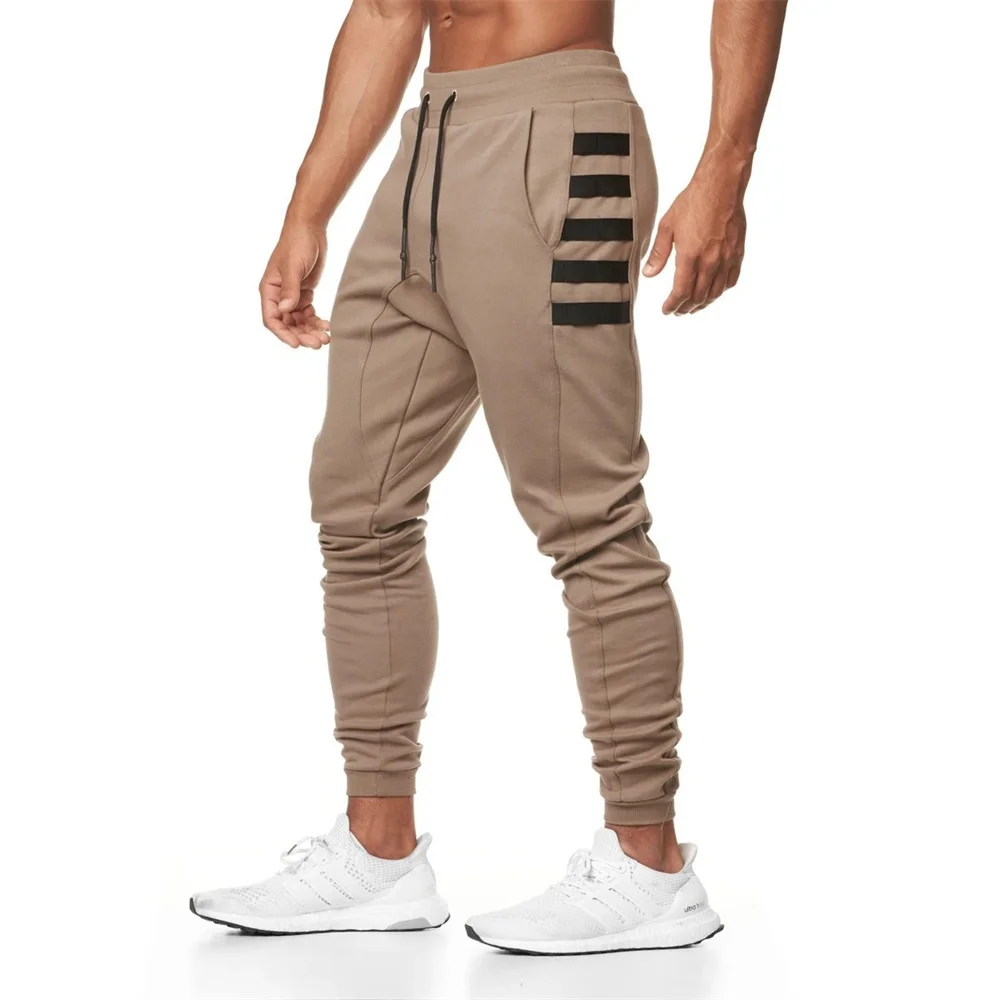 

Joggers Sweatpants Men Casual Pants Gym Workout Cotton Sportswear Slim Trousers Autumn Male Fitness Crossfit Training Trackpants