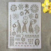 a4 29cm egypt primitive ancient totem diy layering stencils wall painting scrapbooking stamping embossing album paper template