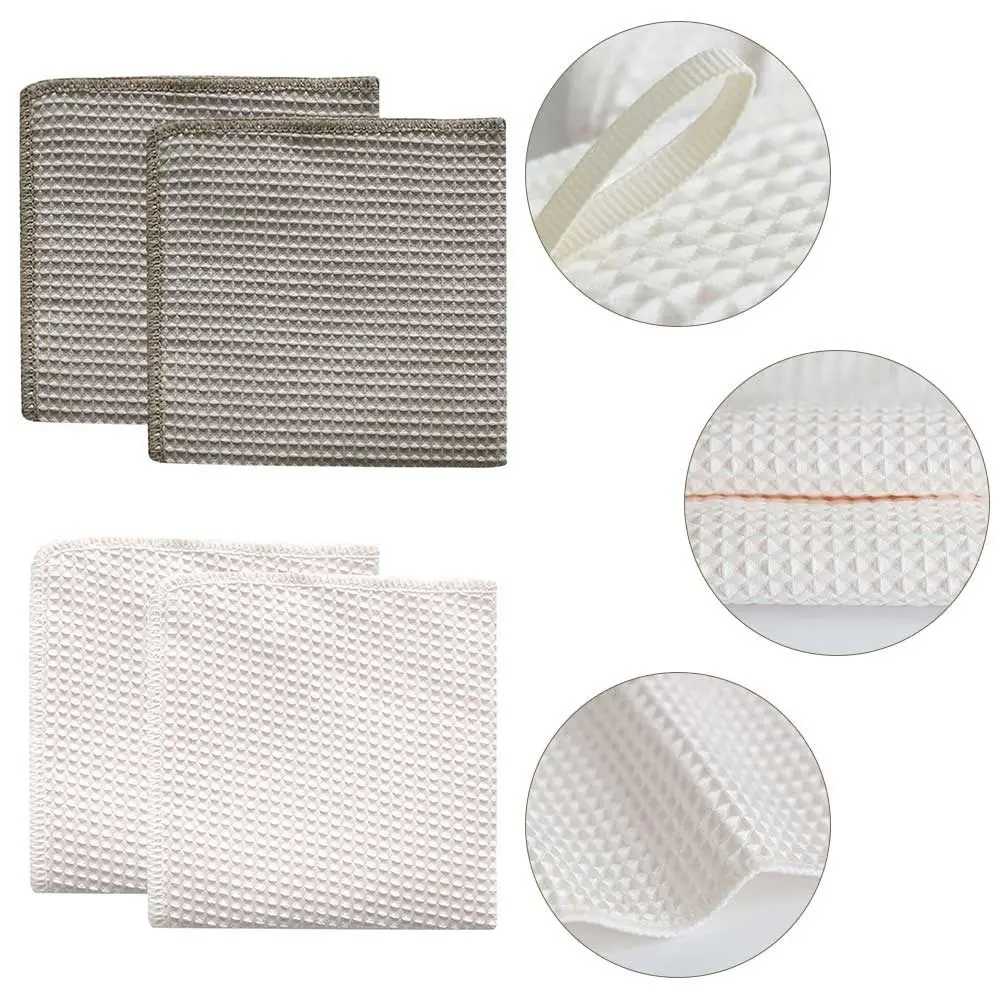 

Быстросохнущая впитывающая вафельная салфетка из сверхтонкого волокна для дома и кухни, Вафельное полотенце, кухонный носовой платок, поло...