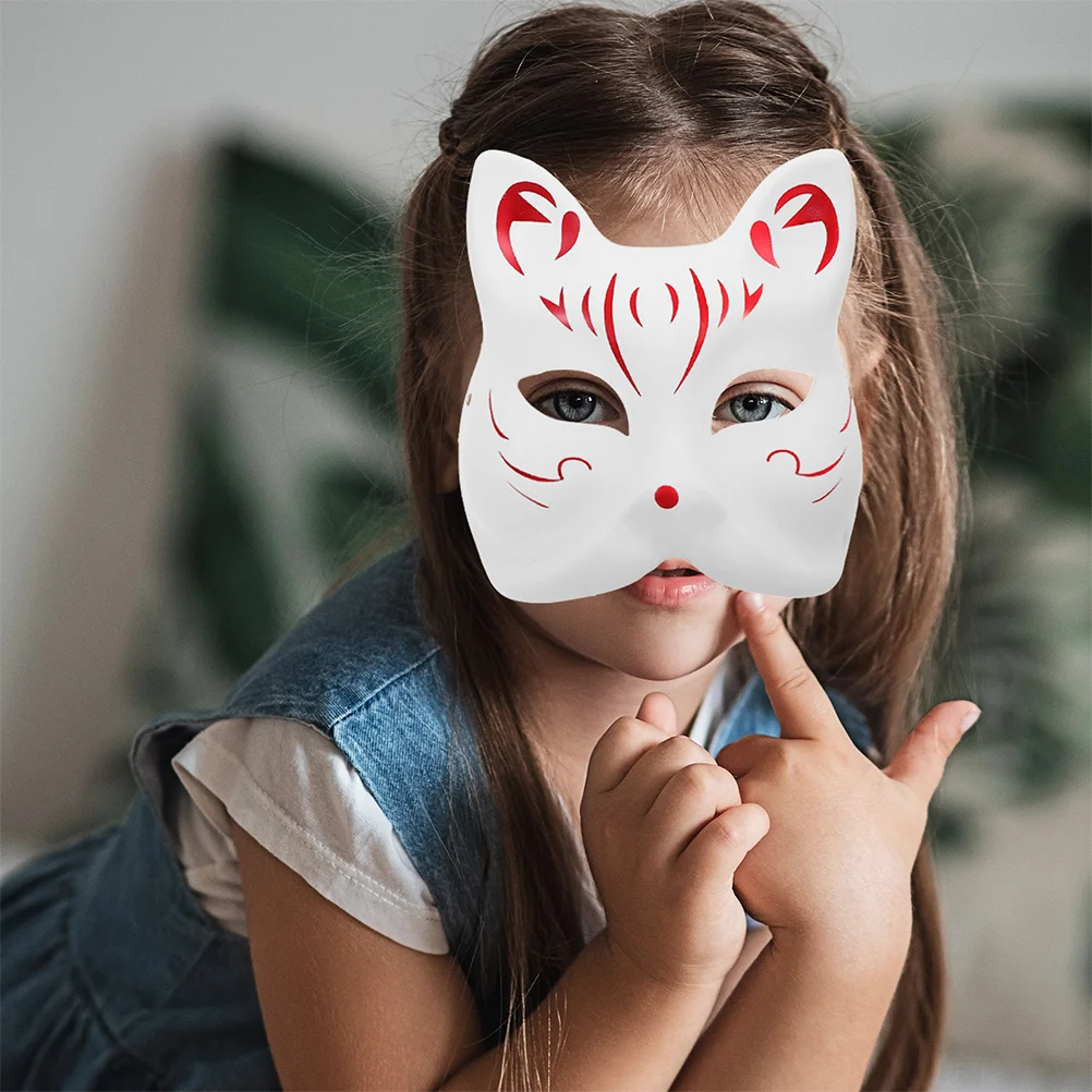 2 шт. пустая маска белые ремесленные маски бумажная лиса для украшения DIY ручная