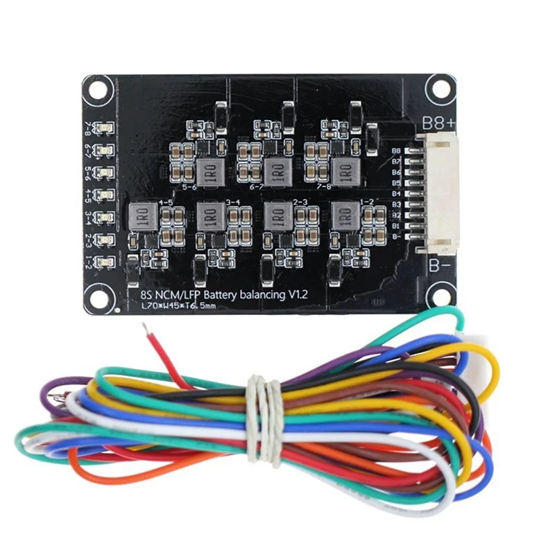 

Активный эквалайзер 1,2a 8S, балансир, модуль эквалайзера, литий-ионный Аккумулятор Lifepo4, активный балансир, передача энергии BMS