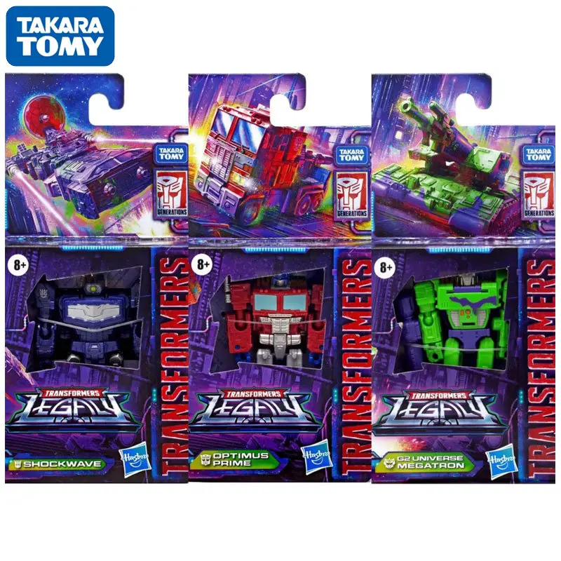 

TAKARA TOMY Optimus Prime Shockwave Megatron Transformers Legacy Core Class Original Deformation Robot Model Toys for Children