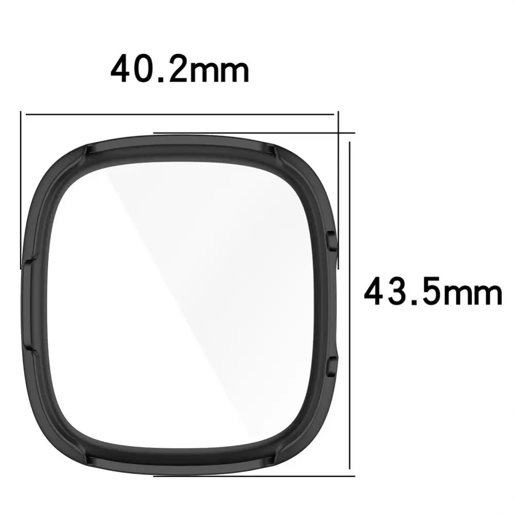 

For Fitbit Versa4/sense2 Smartwatch Full Coverage Screen Protector Case Tpu Soft Glue Watch Case Protective Case