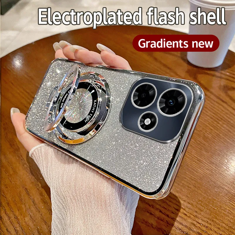 Чехол для Infinix Hot 30i гальванический мягкий блестящий чехол из ТПУ задней крышки