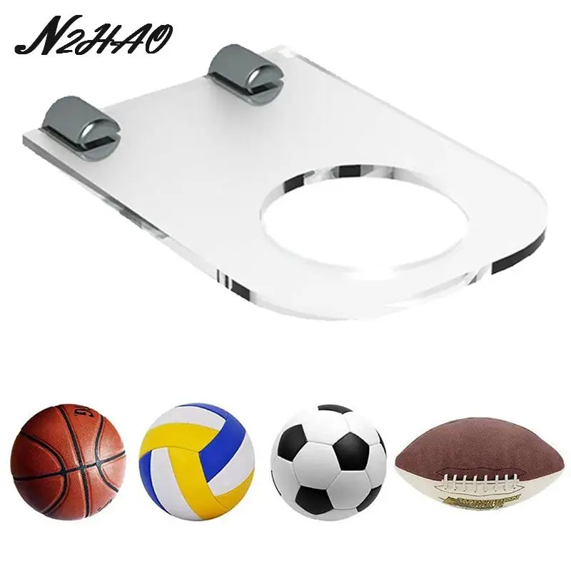 

Acrylic Football Display Stand Basketball Wall Mount Ball Support Bracket Holds For Volleyball Soccer Balls Display Stand Holder