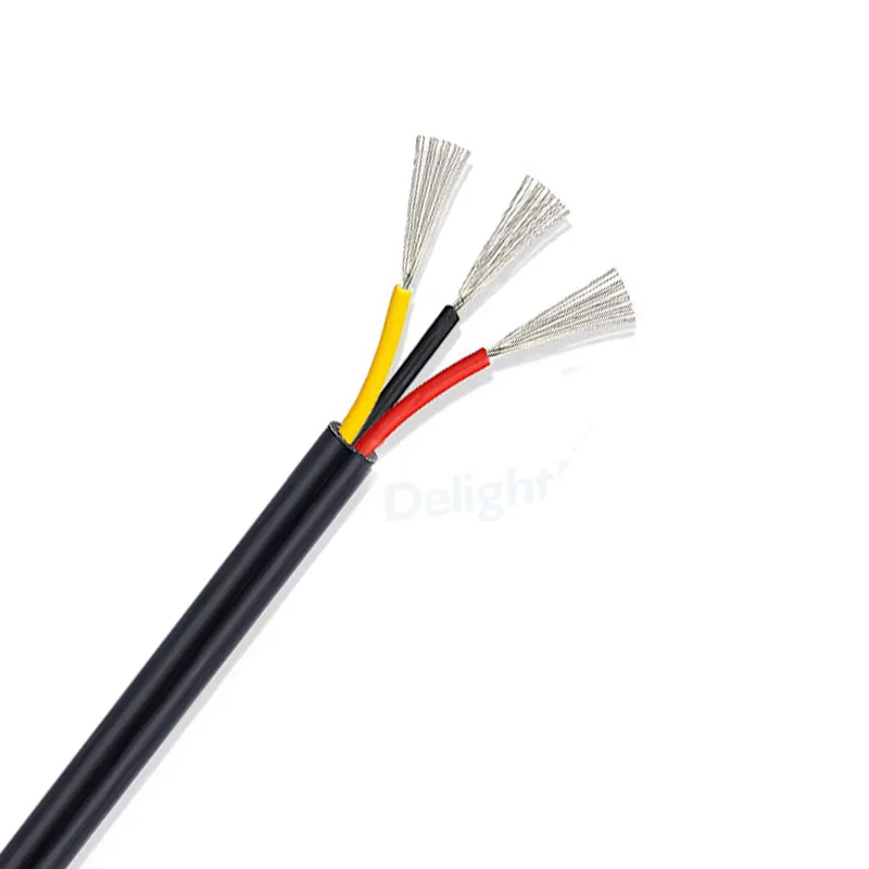 

Кабель в оболочке 3-жильный провод 28 26 24 22 20 18 16 14 AWG Электрический провод для динамика Аудио Светодиодная лента Обслуживание автомобильной промышленности