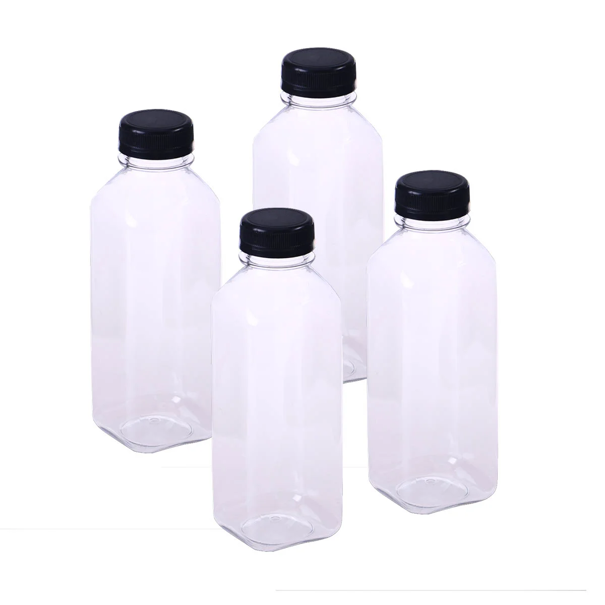 

Bottles Storage Bottle Empty Caps Water Mini Reusable Juicing Lids Containers Pet Jars Favor Drink Fridge 8Oz Container Beverage