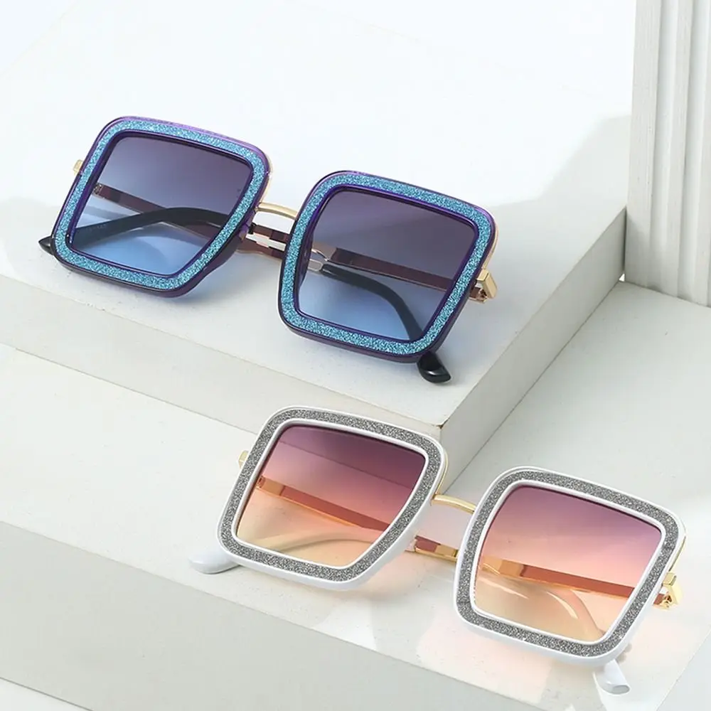 

Hipster Necessary Accessories Cool Crystal Diamond Women's Square Sunglasses Eyewear Oversized Sun Glasses Men's Shades