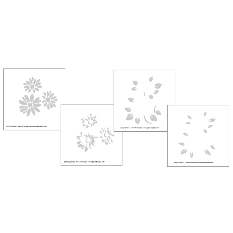 

April 2023 New Spring Daisies Layering Stencils for Scrapbooking Paper Making Frame Card Craft No Clear Stamps and Dies