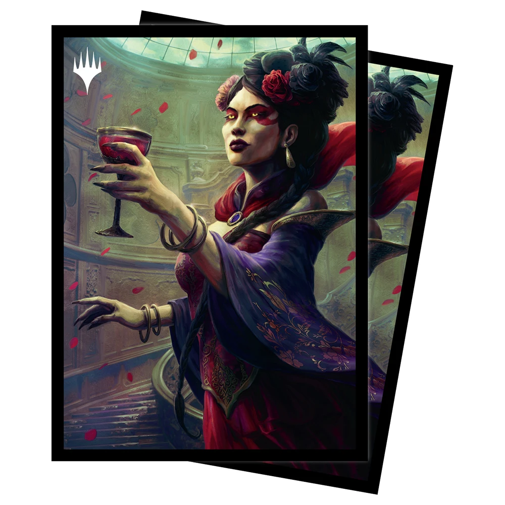 MTG Innistrad малиновый Vow Midnight Hunt 100 Защитные чехлы для карт с героями мультфильма