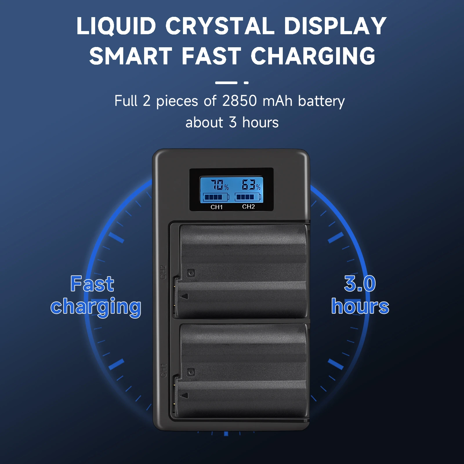 Аккумулятор EN-EL15 EN-EL15C + зарядное устройство с двумя USB-портами, аккумулятор для камеры EN-EL15 2850 мАч для Nikon D600 D800 D7000 Z5 Z6 II Z7II D7100 D7200 (art.: 3920d7ff490dd) - 3920d7ff490dd