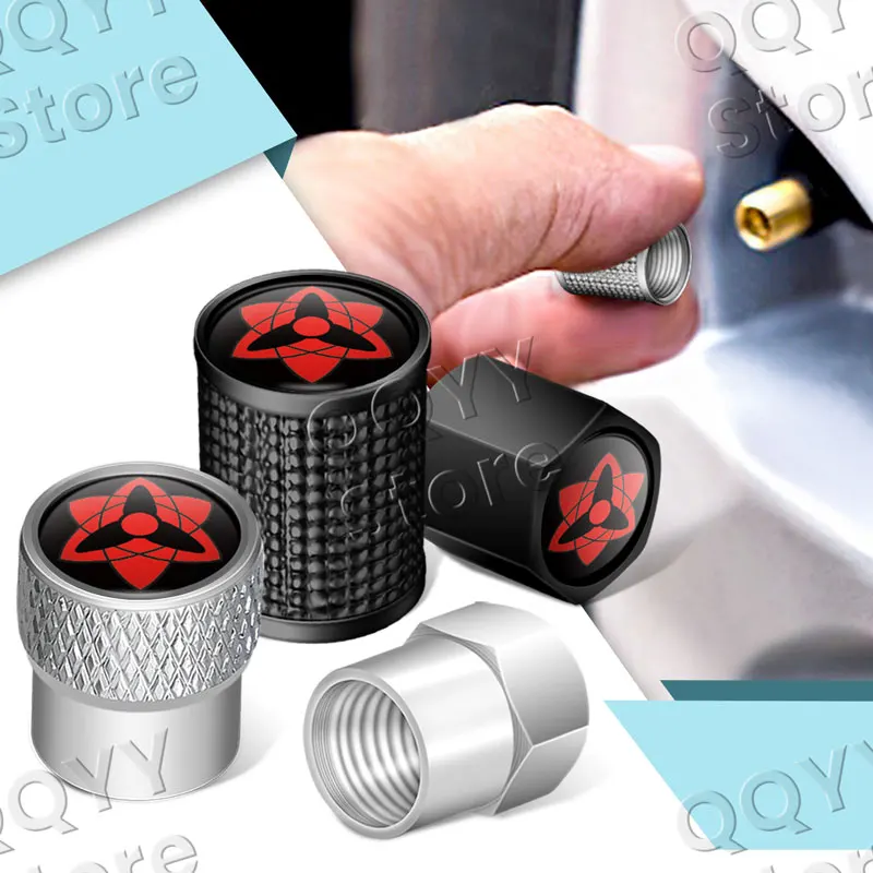 4 шт./лот Шаринган Мадара Риноган глаза эмблема автомобильные колеса шины клапаны