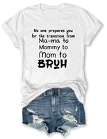 teeteety womens high quality 100 cotton ma ma to mommy to mom to bruh print o neck t shirt