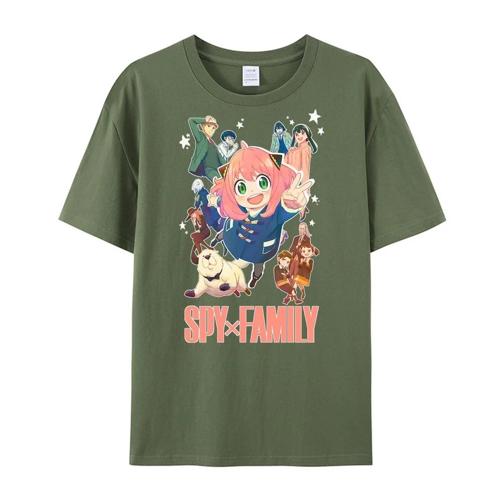 

Spy x Family хлопковая Высококачественная футболка европейского размера дизайнерская мужская верхняя одежда унисекс