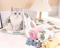 pet blanket dog bed cama perro four seasons available dog kennel cat litter warm blanket flannel cat small blanket cushion