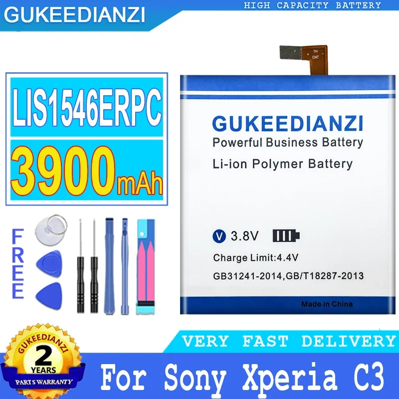 

3900mAh High Capacity Battery For Sony Xperia C3 T3 S55T S55U D2502 D2533 M50W D5103 Mobile Phone Batteries High Quality
