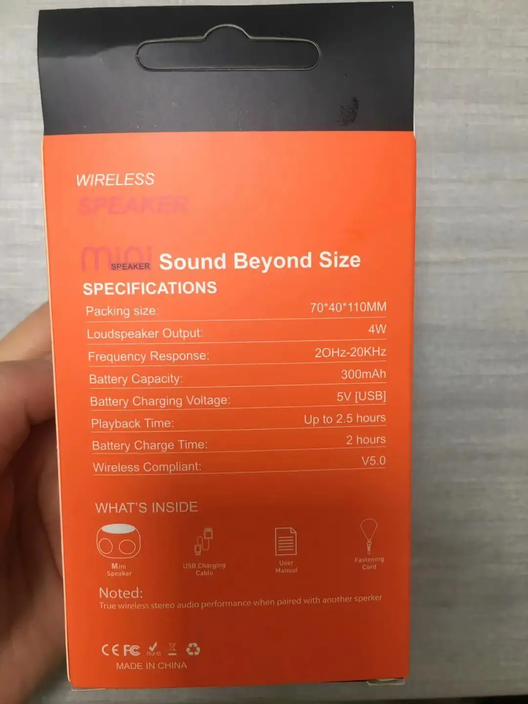 Портативный мини-динамик для планшета настольного ПК звуковая коробка с