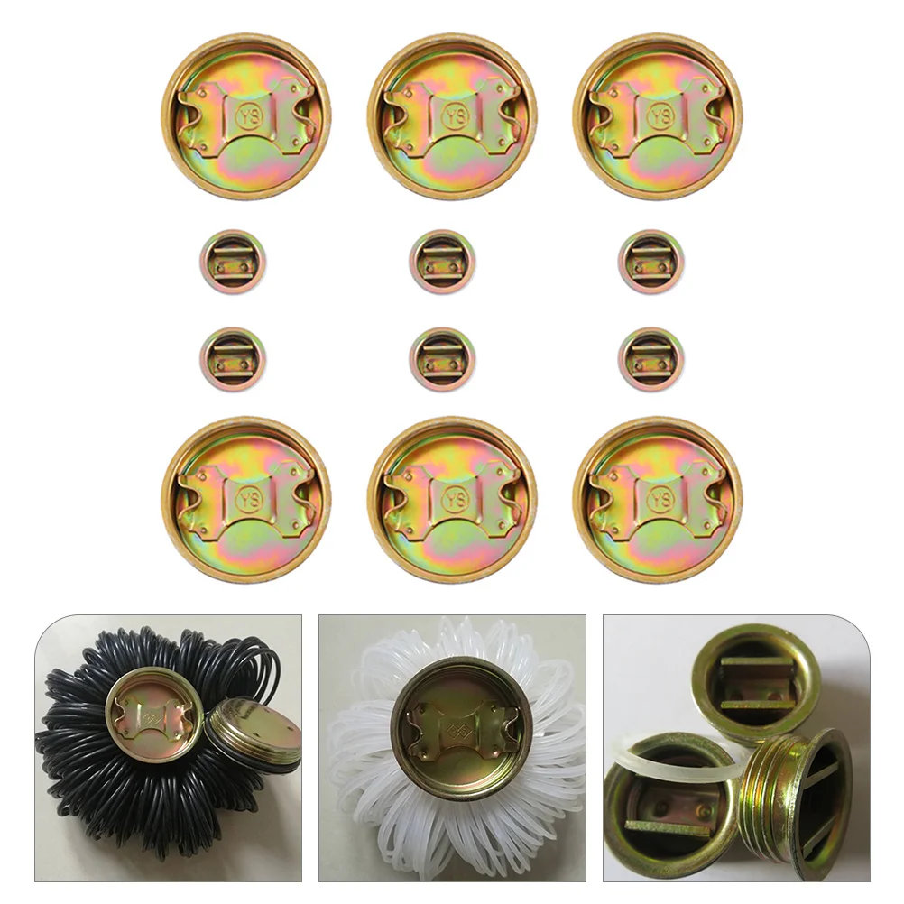 

12 Pcs Bucket Lid Water Drum Plug Oil Seal Caps Bung Gallon Barrel Cover Iron Thread