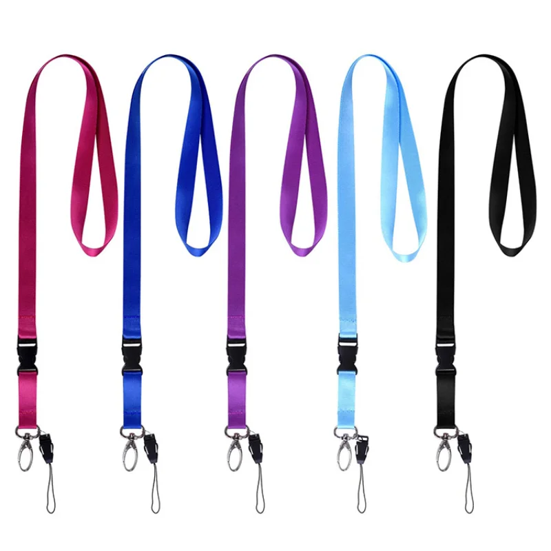 

Lanyard neck strap for id card Holders with black Lanyards Office Neck Strings/Strap USB Camera MP3 DIY phone hang Slings rope