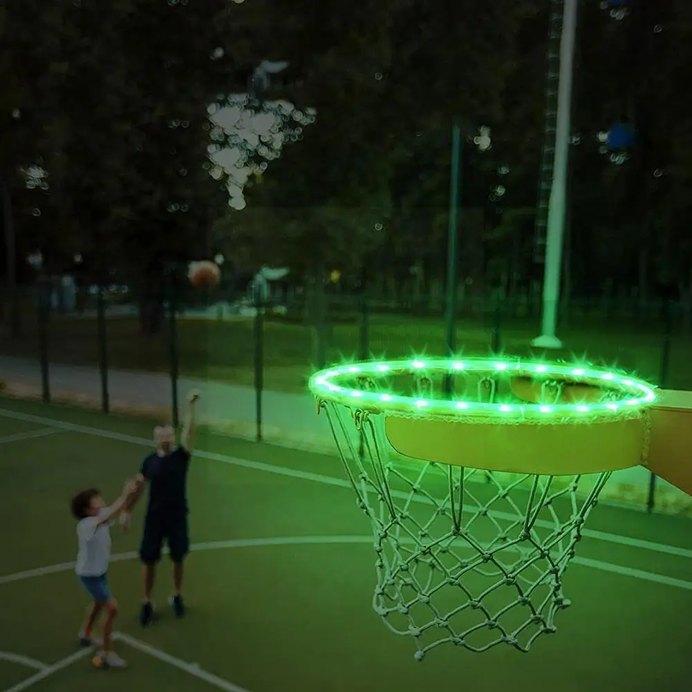 

Outdoor Basketball Frame Light String Basketball Equipment Rainproof Basketball Luminous Net R4y9