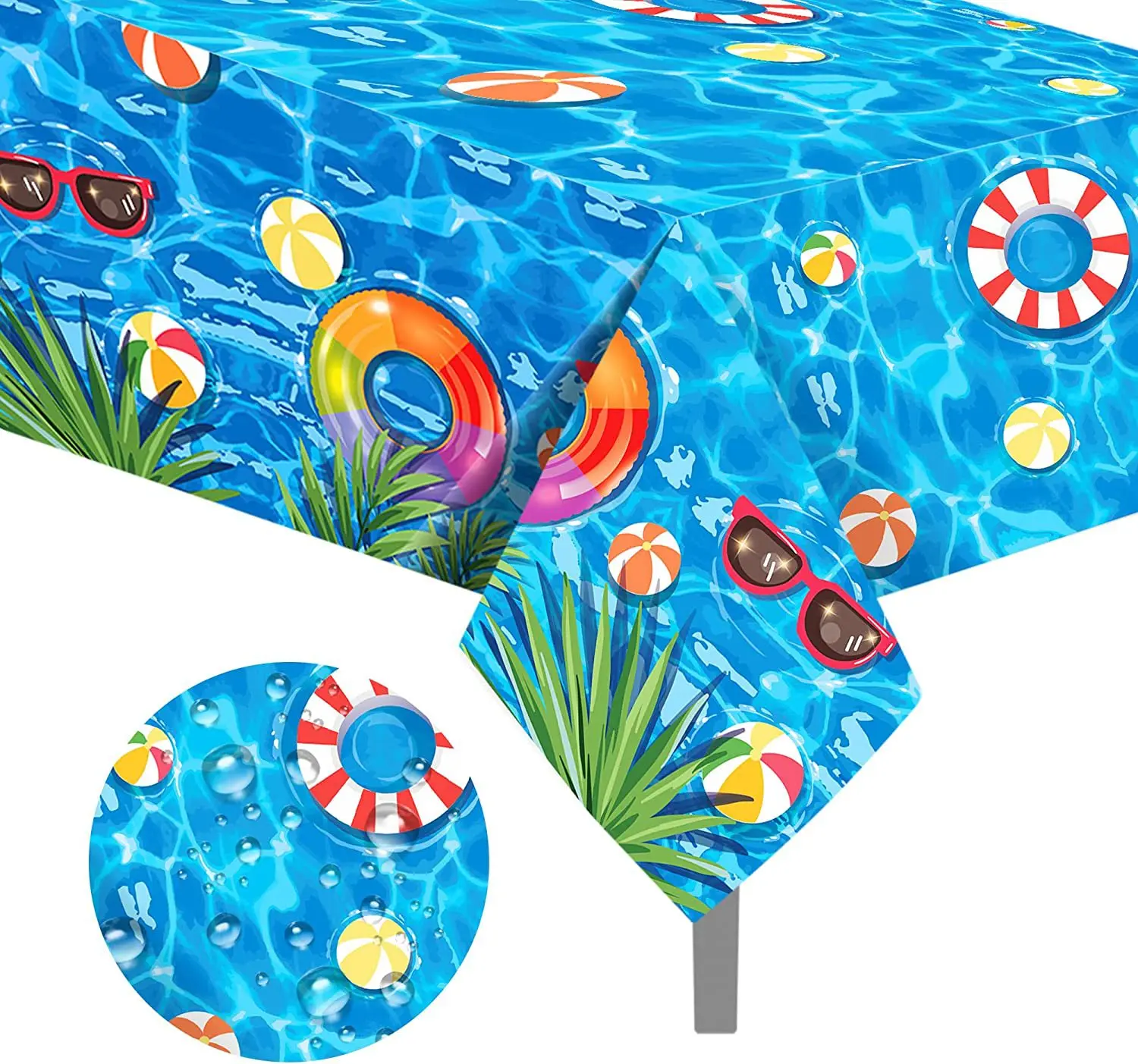 For Beach Summer Swimming Pool Party Dining Table Decor
