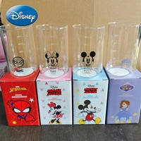 disney mickey mouse minnie glass milk cup water cup microwave heatable small water cup with scale